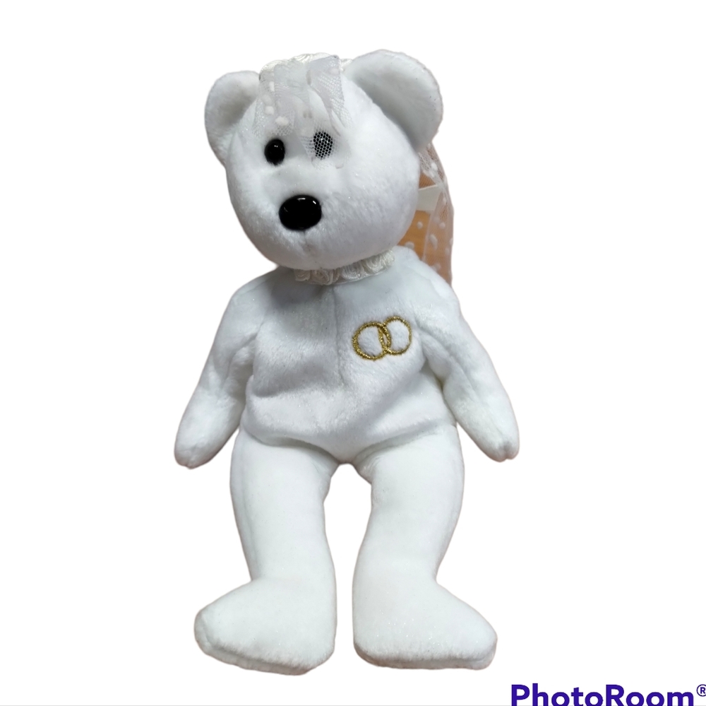 Ty Beanie Babie Mrs. Bride Bear 9in
